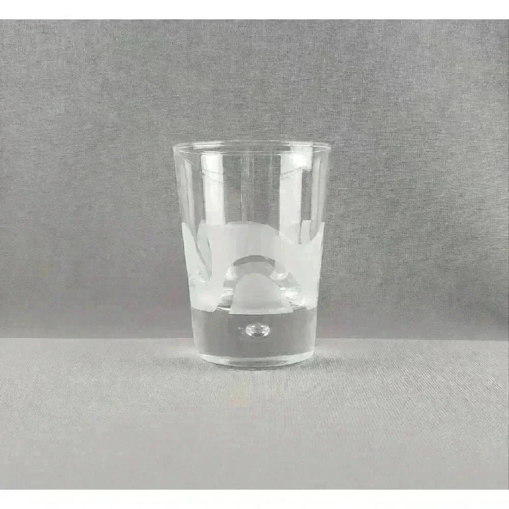 Bailey's On The Rocks Old Fashioned Drinking Glass Art Glass Controlled Bubble - Picture 3 of 6